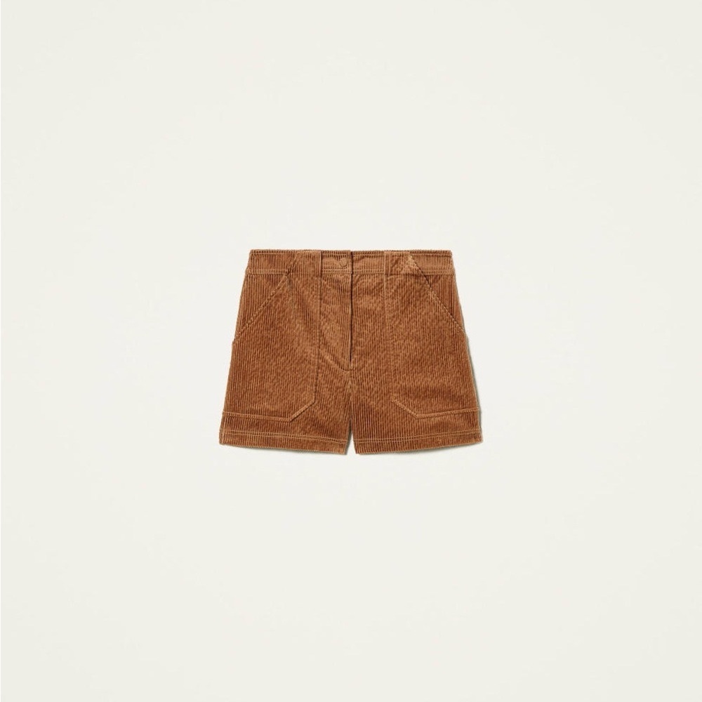 Corduroy Brown Women's Shorts